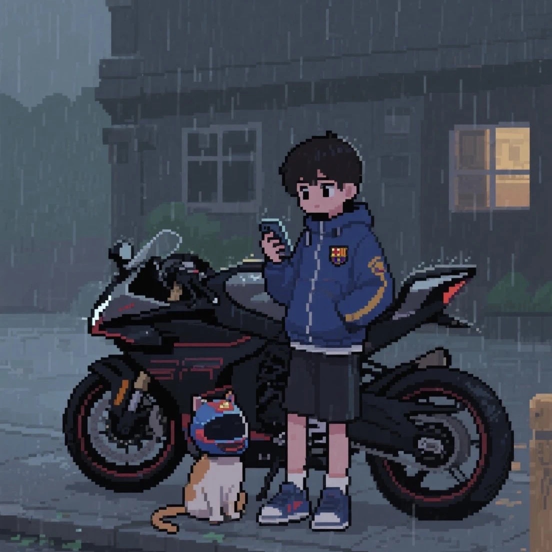 足球像素风头像